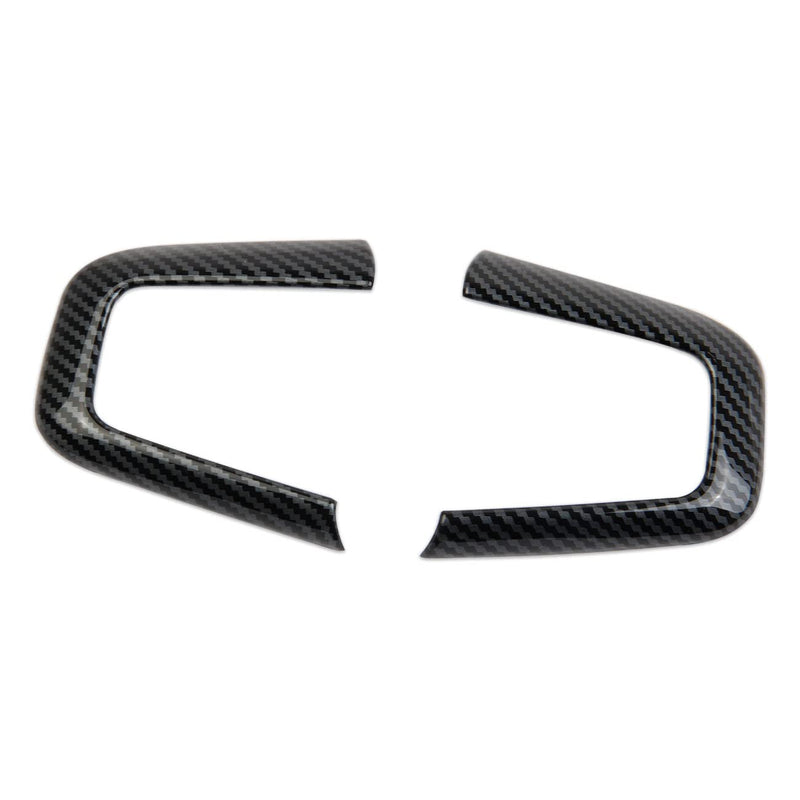 Korlot Carbon Fiber Outlook Steering Wheel Interior Cover Trim Accessories for GMC Yukon 2021-2024 for Sierra 1500 2500 3500 2019-2026