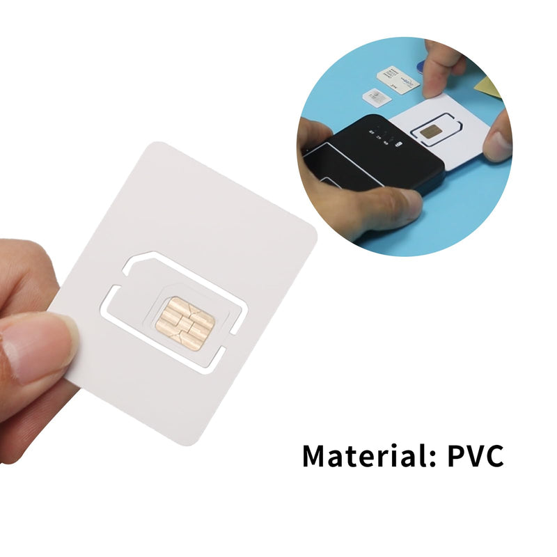 Sim Card Adapter Nano/Micro/Mini Card Converter Large Card Board 3 in 1 Card Holder 2pcs