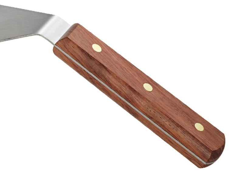 Mercer Culinary Praxis Rosewood Handle Perforated Turner, 8 Inch x 3 Inch