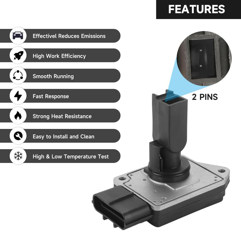 Mass Air Flow Sensor - MAF Sensor for Ford Escape 3.0L V6 2001-2007 & Explorer 4.0L V6 1999-2005 - Replace Part XF2F-12B579-AA