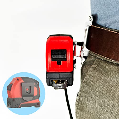 Clip On Tool Belt Drill Holder, Holster Tool Belt Clip for Tape Measure Holder Clip Holster Cordless Drill, Impact, Nailer, Any Tools with Hanger Clips