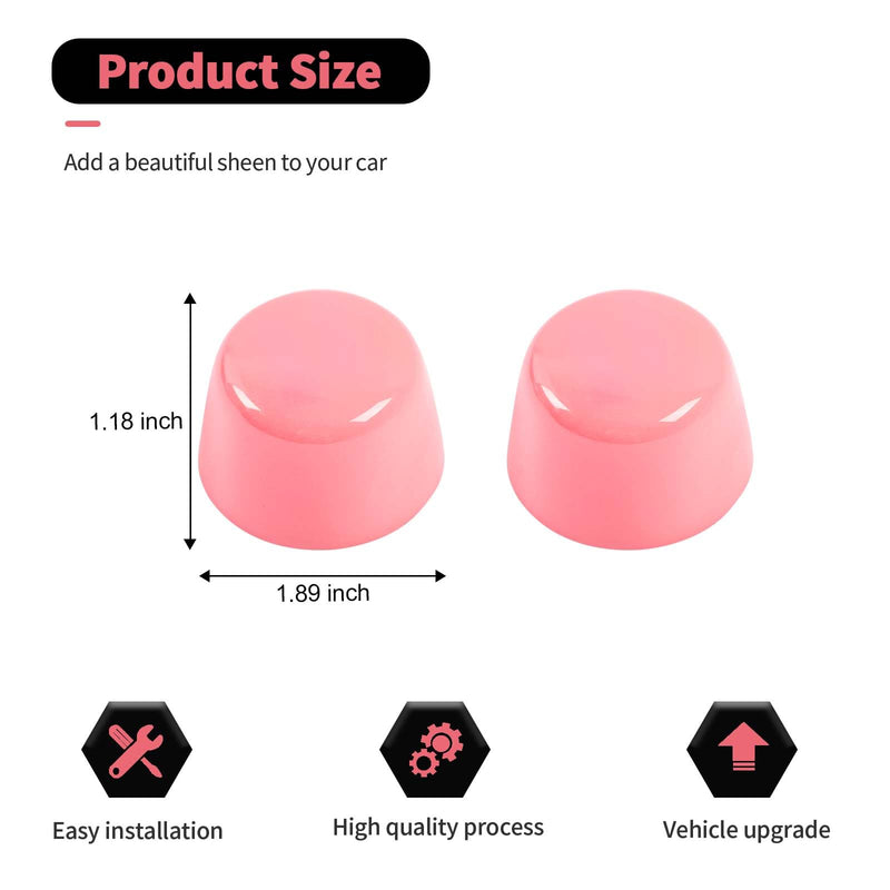 Engine Hood Rubber Head Cover Trim Decoration Accessories for Jeep Wrangler JK JKU 2007-2018,Pink Pink