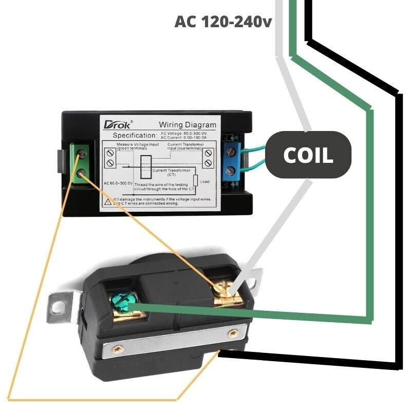 L6-30 Outlet Meter Box Installation Kit Assembly Required for Custom Application w/Box, Recepticle, LCD Meter, Screws, Cable Gland 110-240v Ampmeter, Voltmeter, Monitor Energy Usage