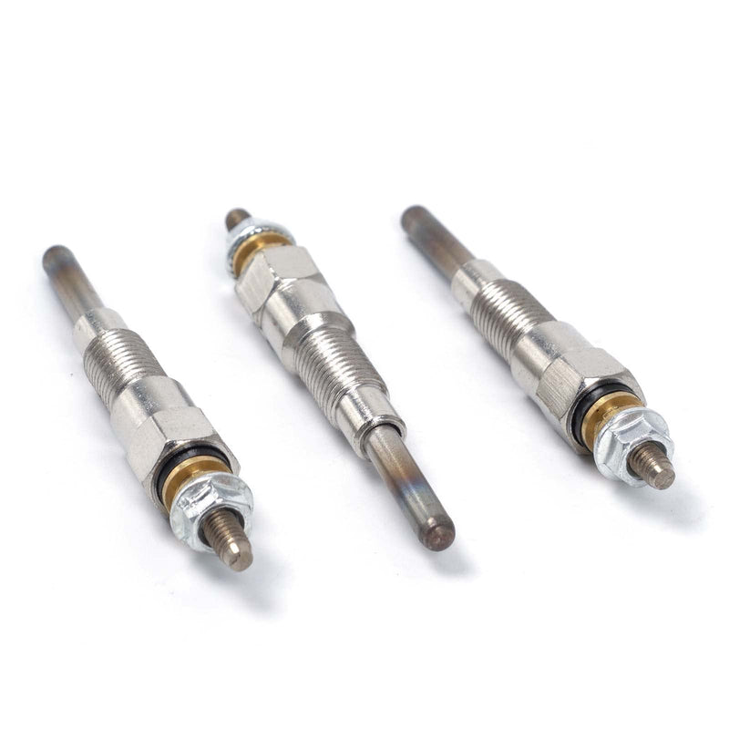 16851-65510 16851-65512 Glow Plug 3PCS Compatible with Kubota D722 D902 D905 D1005 D1105 V1505 V1305 Z482 RTV900 RTV1100, Tractor B1700D B1700E ZD326 ZD331, Mower BX1800D BX1830D, 168516551
