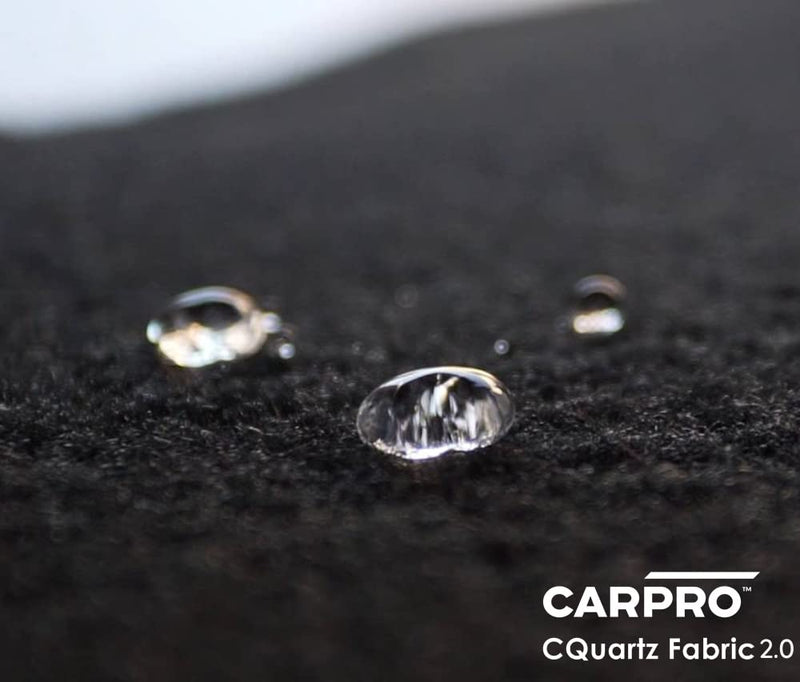 CARPRO CQUARTZ Fabric 2.0 - Upholstery Fabric Protector, Super Hydrophobic Repels Water, Stain Resistant, Resist UV Fading, Up to 12 Months, Convertible Tops, Carpets, Low VOC - 100mL (3.4oz) 100mL (3.4oz)