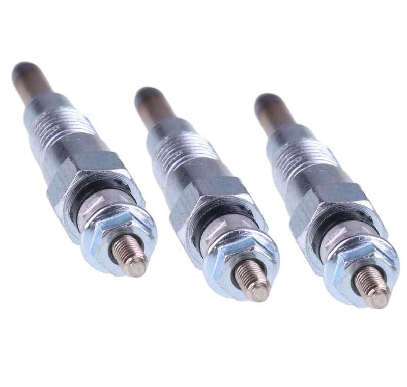 JEENDA 3PCS Glow Plugs M811937 MIU802457 for John Deere X495 X595 X740 X744 X748 X749 X750 X754 X758 1435 1023E 1025R 1026R 2025R 2026R 2305 2320 2030A 850D 855D Yanmar Engine 3TNV76 3TNM74 3TNV70
