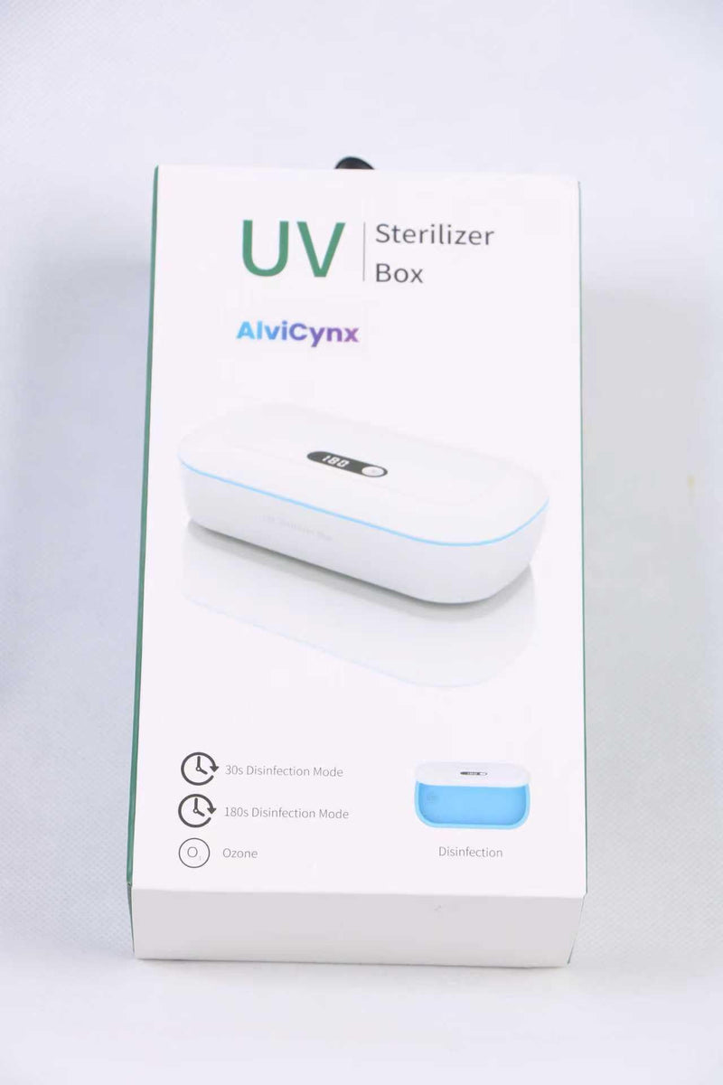L11 UV Phone Sanitizer Box with LCD Display, Portable UVC Cleaner | Fits phones, glasses, jewelry, keys, earbuds & toothbrushes, large capacity, one-touch operation, portable design