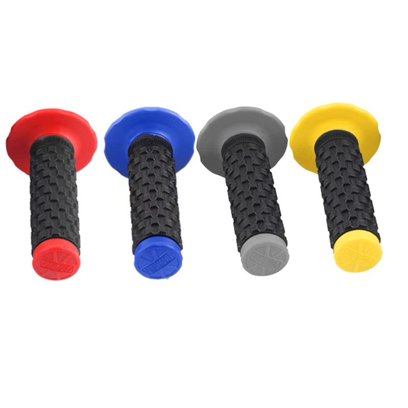 Motorcycle Grips 7/8" Dirt Bike Grips Pillow Top Anti-Slip Advanced Rubber Grips for CR CRF Red
