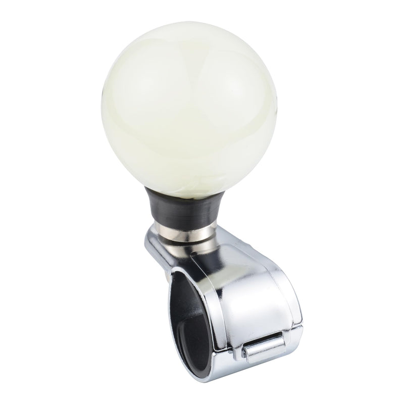 Abfer Car Power Handle Spinner Ball Suicide Knob Driving Assist for Most Trucks Tractors Boats Steering Wheels(Creamy White) Creamy White