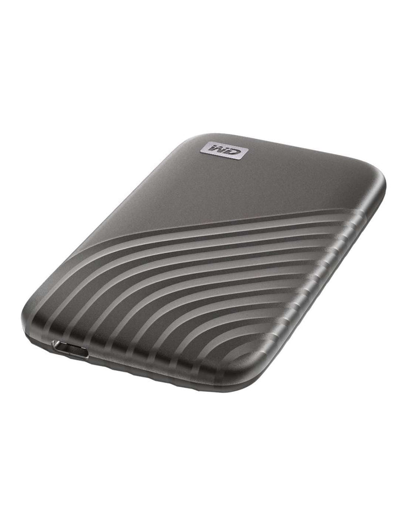 Western Digital 500GB My Passport SSD Portable External Solid State Drive, Gray, Sturdy and Blazing Fast, Password Protection with Hardware Encryption - WDBAGF5000AGY-WESN
