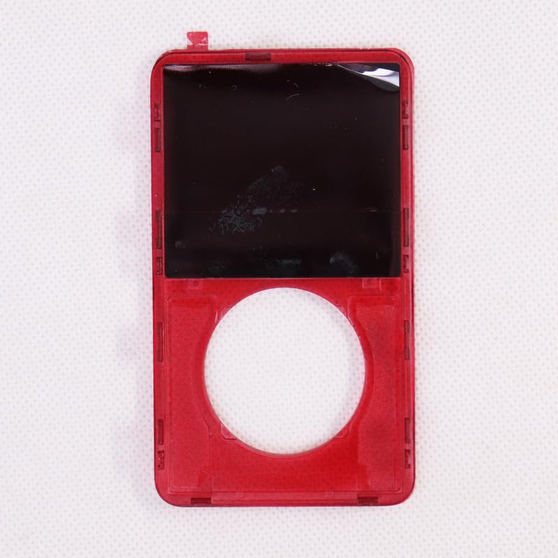 Clear red faceplate with clickwheel with Button Key for iPod Video 5th gen 30GB 60GB 5.5th gen 30GB 80GB Plastic housing case