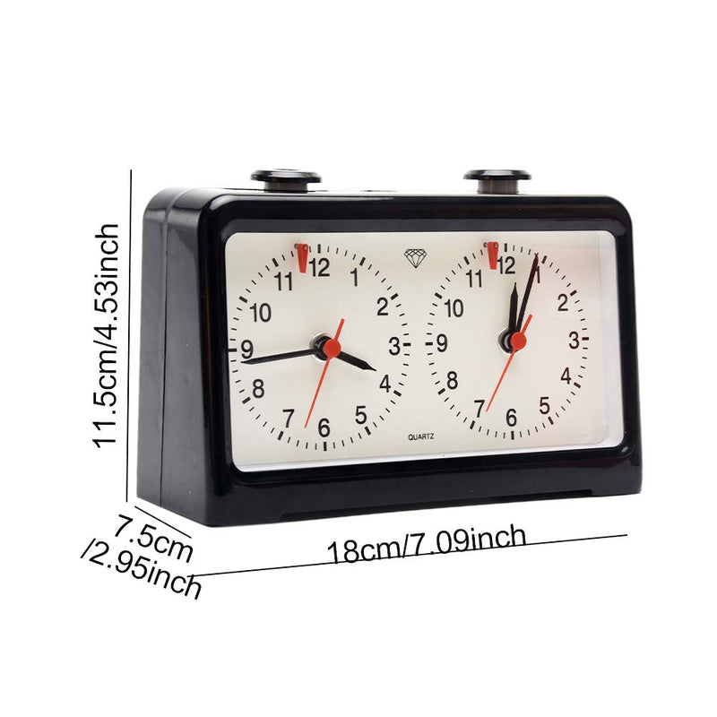 Just E Joy Chess Clock Digital Alarm Chess Timer w/Quartz Movement for Board Game International Chess Chinese Chess Weiqi Competitions Classic Analog Style Chess Clock As Picture