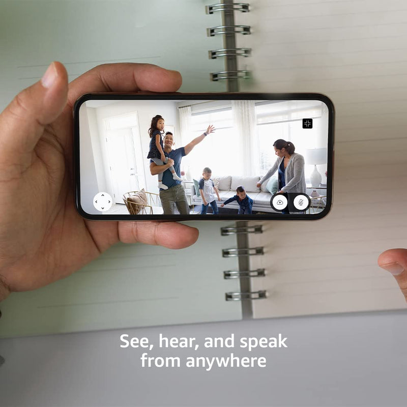 Blink Mini Pan-Tilt Camera | Rotating indoor plug-in smart security camera, two-way audio, HD video, motion detection, Works with Alexa (White) White 1 Camera
