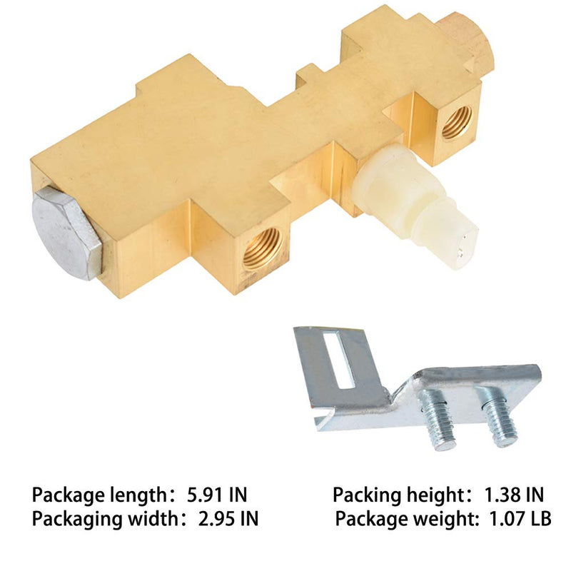 Labwork PV6 Brake Proportioning Valve for Disc/Drum Brakes with Bracket PV6070FD Replacement for Ford Fairlane Galaxie 1960-1970