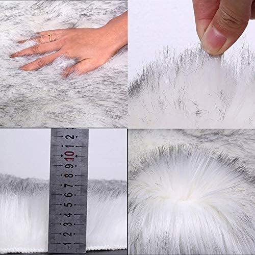 Faux Sheepskin Car Seat Cover, Fluffy Fuzzy Premium Comfortable Soft Auto Seat Cushion for Automotive Interior Accessories Universal Fits Most Car SUV Truck Minivan, Women Car Decor 1pc (White) White