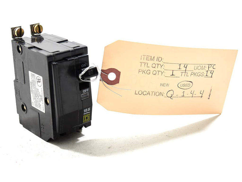 Square D QOB220 Bolt On Circuit Breaker 2P 20 Amp 120/240Vac/48Vdc