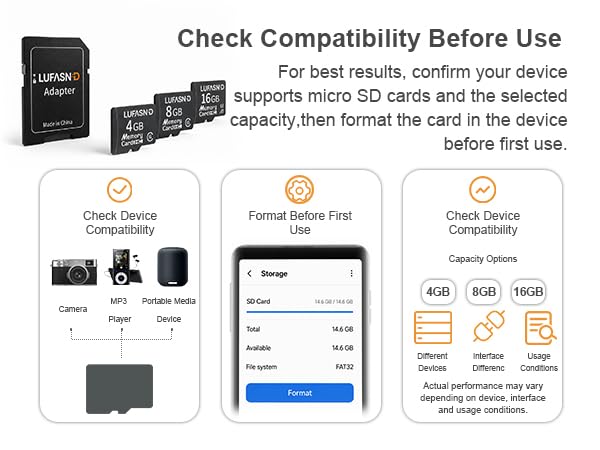5-Pack 4GB Micro SD Cards with Adapter, Class 6 Mini Flash Memory Cards, Reliable Storage for Garmin GPS, Kindle Fire E-Reader, MP3 Player, Voice Recorder, Retro DS Game Console 4G-5Pack