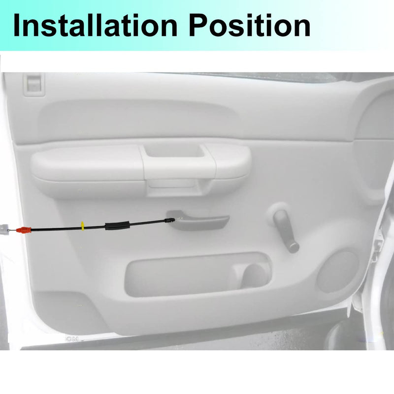 25880301 Front Left Right Side Door Locking Cable Door Handle Latch Release Cable for GMC Sierra 1500 2500 3500 for Chevrolet Silverado 1500 2500 3500