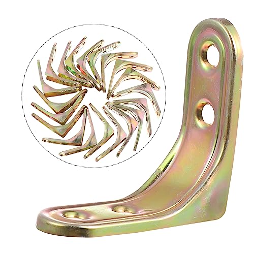  [AUSTRALIA] - iplusmile 20 Pack 90 Degree Brackets Heavy Duty L Bracket Joint Fastener for Furniture Reinforcement Pre-Drilled Countersunk Hole Metal Corner Brace 1.96 X 1.96 X 0.78 in