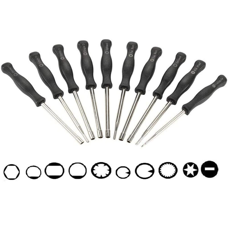 Pack of 10 Carburetor Adjustment Tool Screwdriver Kit for Most 2-Cycle Small Engine Trimmers, Chainsaws, and Leaf Blowers