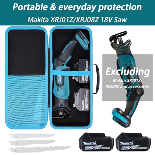 Khanka Hard Tool Case replacement for Makita XRJ01Z / XRJ08Z 18-Volt LXT Lithium-Ion Cordless Compact Reciprocating Saw(Case Only)