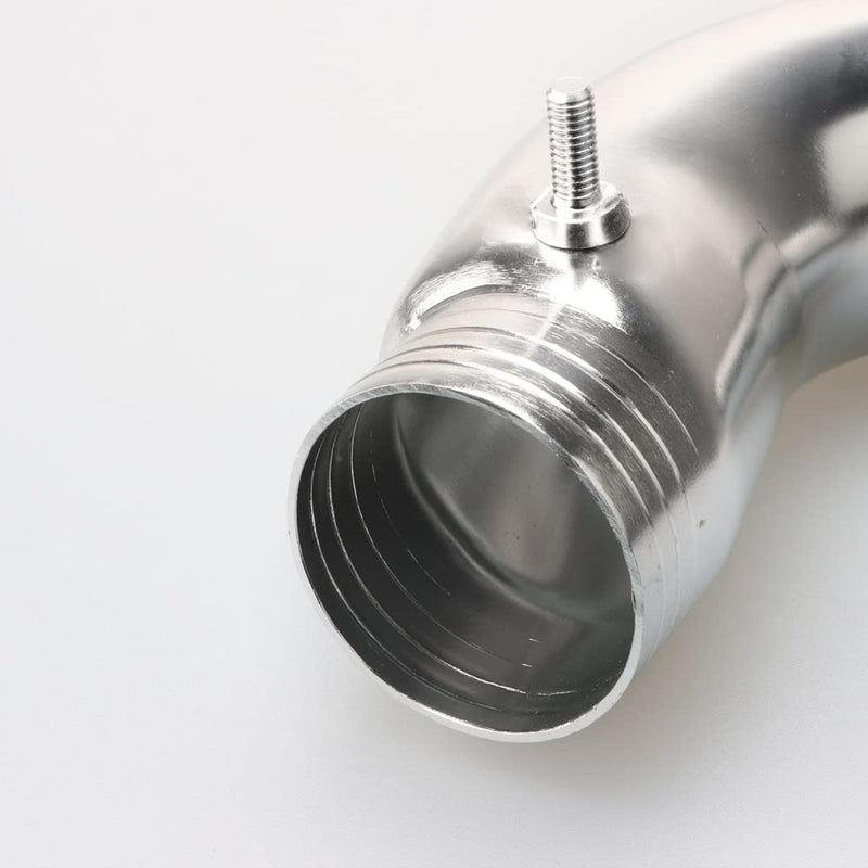 NIBBI Air Filter Intake Curve Pipe,High Performance Air Intake Elbow, Cold Air Intake Fit for GY6 Engine Aluminum
