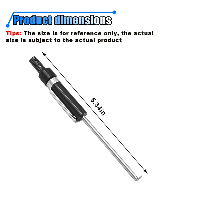 Brake Pad Thickness Gauge Measure Tool with Scale- Brake Shoe Gauge Car Brake Measuring Tool for Internal External Brake Pads Tester Measurement- Auto Brake Pad Thickness Detection Pen Scale 1PC