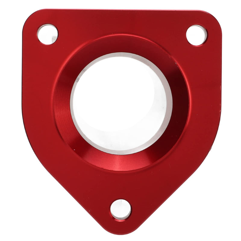 Acouto Thermostat Housing for Ford 7.3L 1999-2003 Billet Aluminum Alloy Engine Thermostat Housing Replacement with Screws and Sealing Accessories(Red)