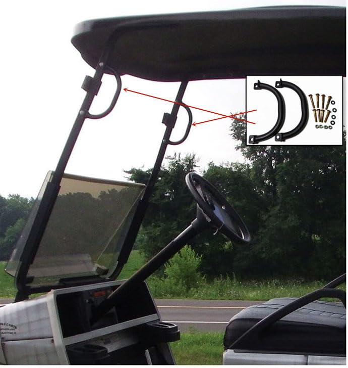Golf Cart Grab Handle Set of 2 Compatible with for Club Car EZGO Yamaha Golf