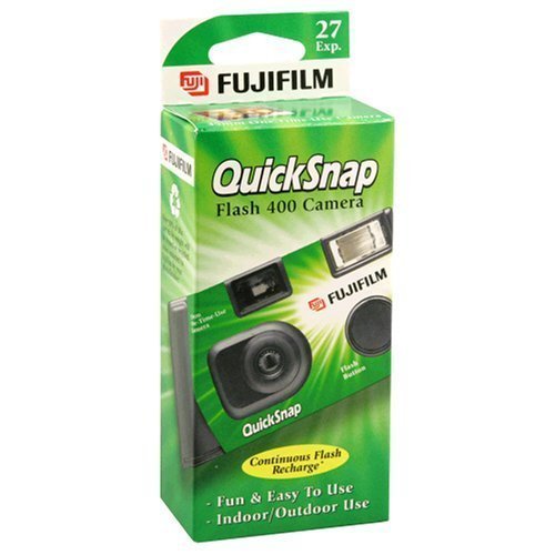 Fujifilm QuickSnap Flash 400 Disposable 35mm Camera (1 Pack) Bonus Hand Strap + Quality Photo Microfiber Cloth 1 Pack