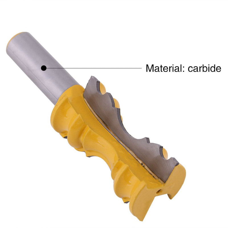 Crown Router Bit, 1/2" Shank Router Bit Large Elaborate Milling Cutter Chair Rail for Woodworking Tool