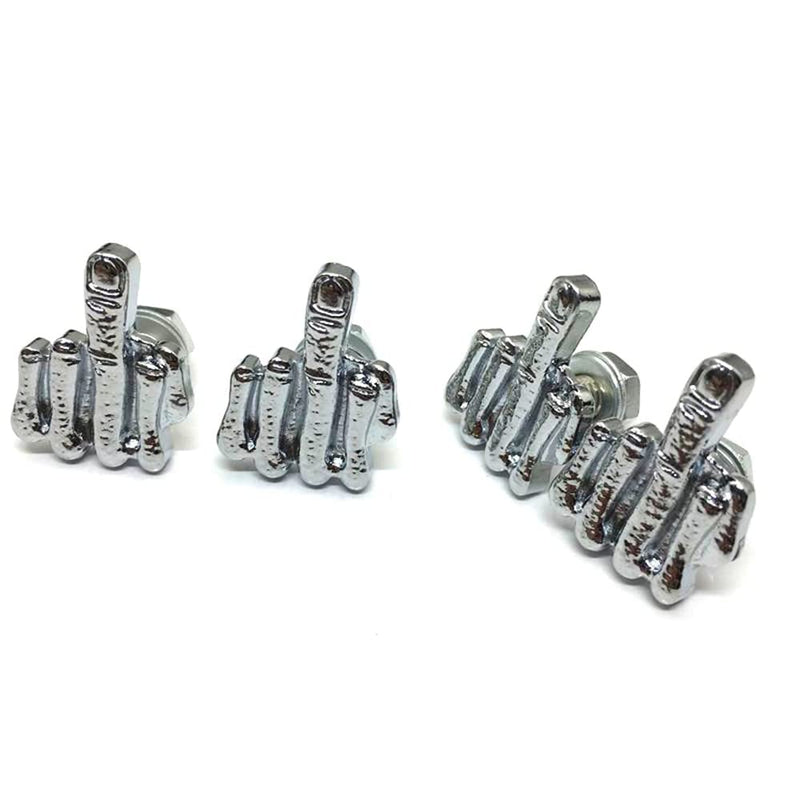 License Plate Bolts, 4 pcs Stainless Steel License Plate Screw for Motorcycle Chopper Car Tag Frame Windshield Trim (Silver) Silver