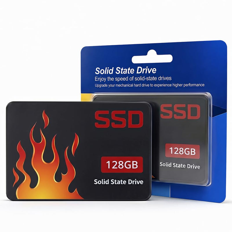 SSD SATA III Internal - 2.5" 128GB Solid State Drive,High-Speed Read & Write,Computer Memory and Storage Upgrade for Office, Home,IT Pros(Style-I)
