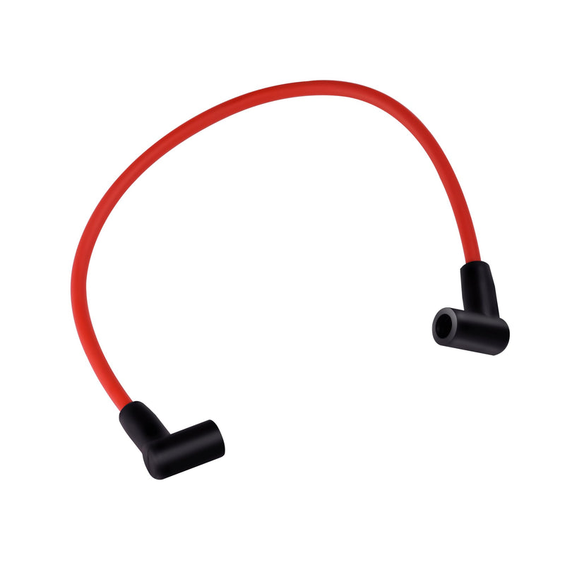 84059 Ignition Coil Wire Connect to an HEI Style Terminal (8.5mm,18",Red,90 Degree Boots) 18" Replacement Coil Wire 8.5mm 90° Red 84059