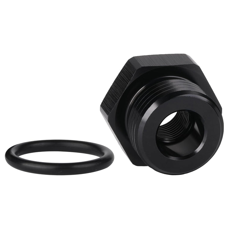 8AN -8 ORB O-ring Boss to 1/8 NPT Female Port Fitting Adapter Reducer Aluminum Black -8 ORB to 1/8 NPT Female