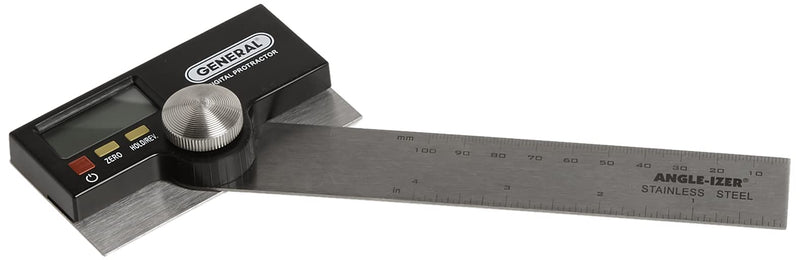 General Tools 1702 6-Inch Stainless Steel Pivoting Arm Digital Protractor