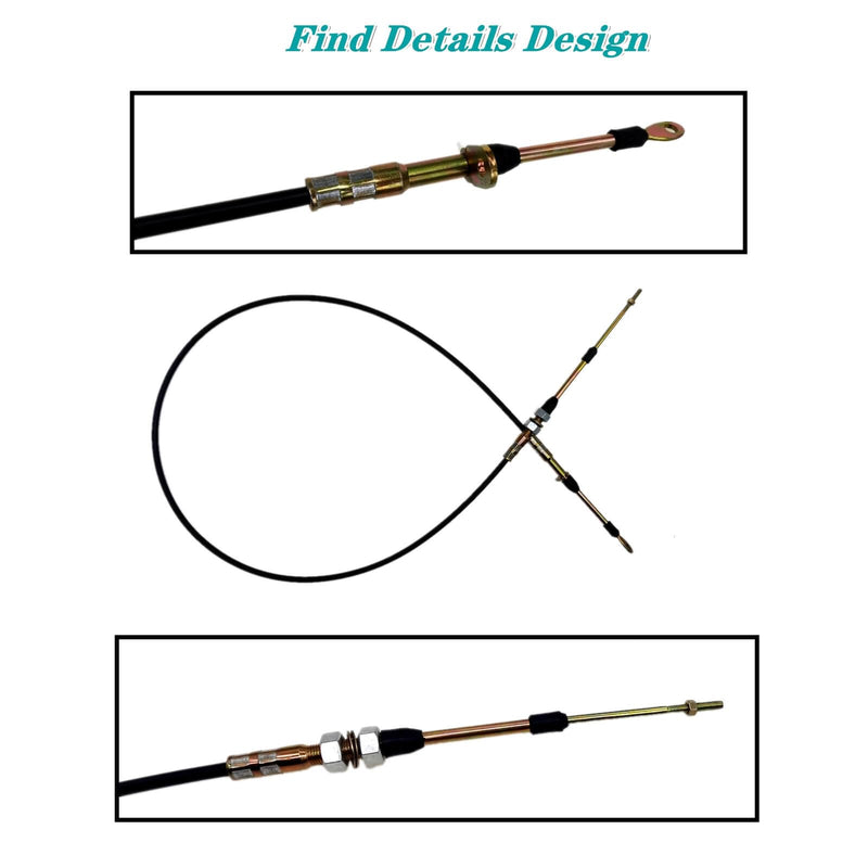 80605 Automatic Transmission Shifter Cable Eyelet End, Replacement for B&M Automotive Heavy Duty Performance Shifter Cable, 5ft Long Af72-1001 BMM-80605 0.25" Outer Diameter Black