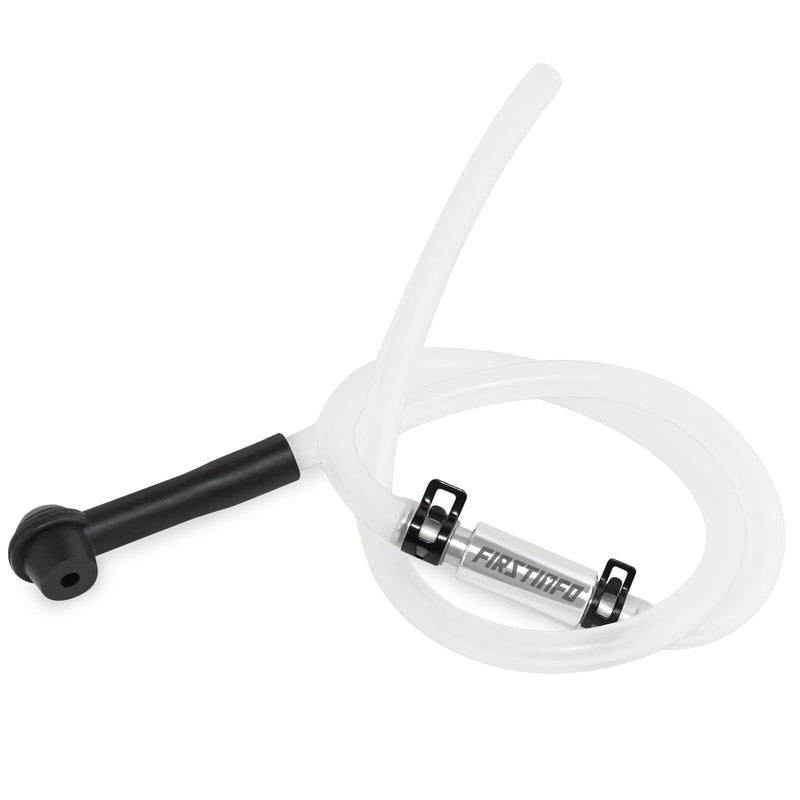 FIRSTINFO F3538 Hydraulic Brake Bleeder One Way Check Valve with Hose and Clamp Brake System Bleeding Tools
