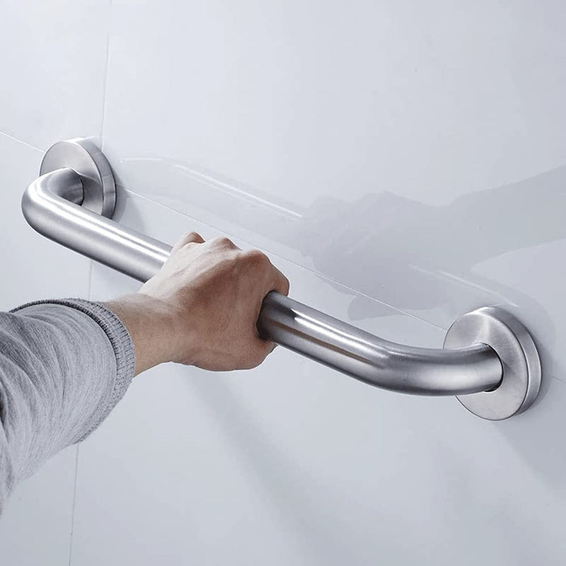 Stainless Steel Bathroom Safety Shower Grab Bar, Anti Slip Bathtubs Grab Bars,Toilet Assist Saft Handle Handrail ADA Compliant 500lbs for Handicap Elderly Senior (Brushed, 18 inches) Brushed