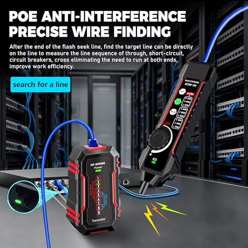 NF-802MG Network Cable Tester Ethernet Cable Tester with NCV and SCAN