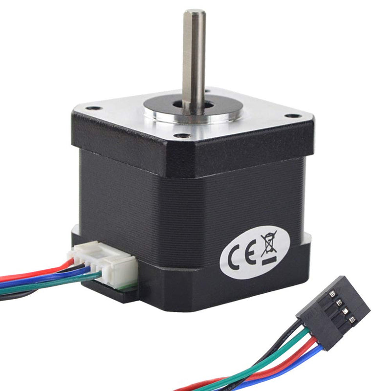 3 PCS Nema 17 Stepper Motor Full D-Cut Shaft 62oz-in 1.7A Bipolar 38mm 1.8deg 4-Lead for 3D Printer CNC 3