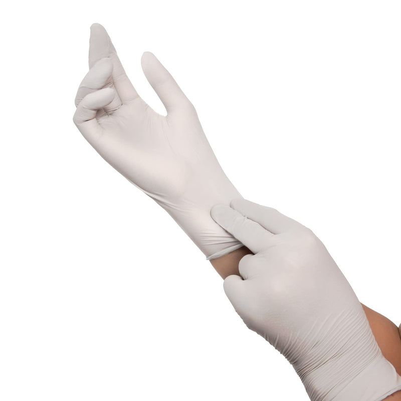HALYARD Sterling Nitrile-Xtra Exam Gloves, Powder-Free, 3.8 mil, 12 Inches, Gray, Large, 53140 (Box of 100)