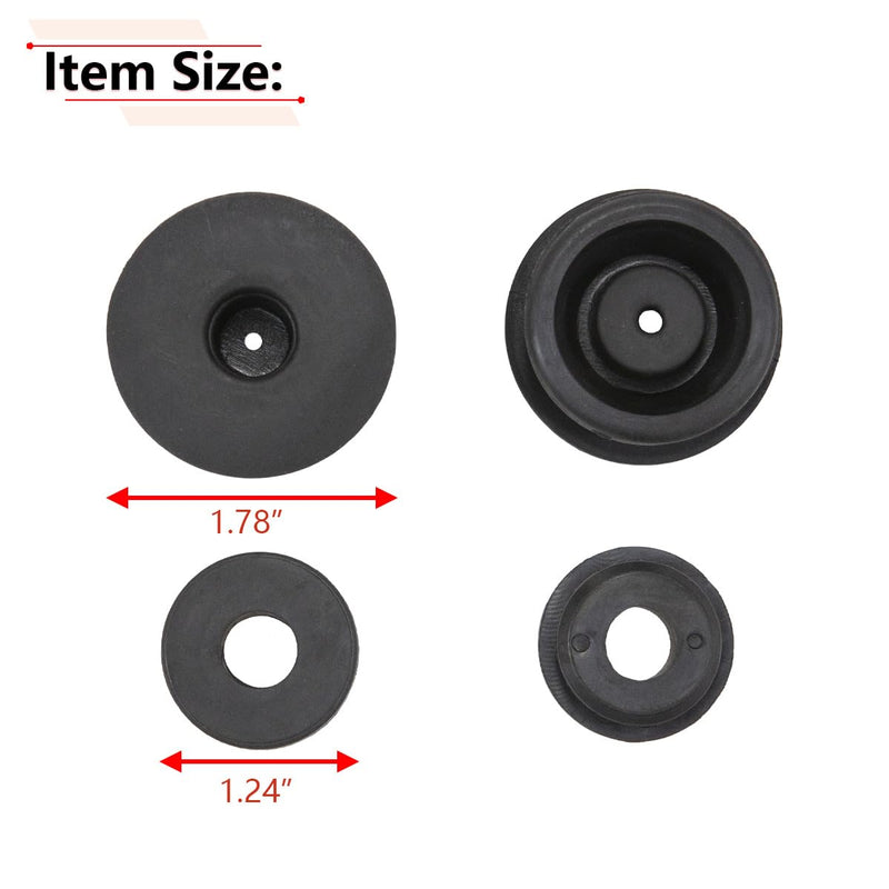 RLB-HILON 4PCS Radiator Support Rubber Cushion Mount Bushings Compatible with Honda Civic CRV HRV Odyssey Element Pilot and More Vehicles