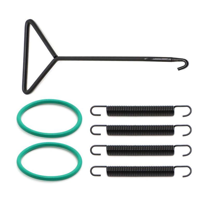 Exhaust Pipe Spring Kit with O-rings for Yamaha Banshee 350 1987-2006 YFZ350 Exhaust Kit with Spring Puller Exhaust Spring Kit+Puller Toll