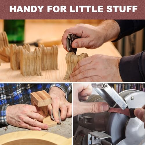 LotFancy Emery Cloth Roll, 5 Grits Sandpaper Assortment with Dispenser