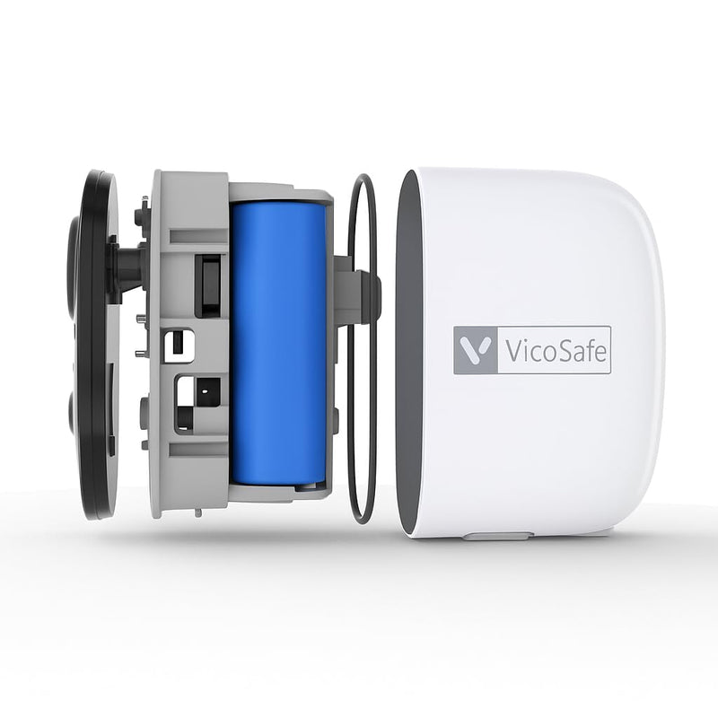 VicoHome CG6 Outdoor Security Camera Wireless, 2K Color Night Vision, AI Motion Detection, 2-Way Talk, Battery-Powered WiFi, IP65 Weatherproof, Spotlight Siren Alarm, Free Cloud/SD Storage White