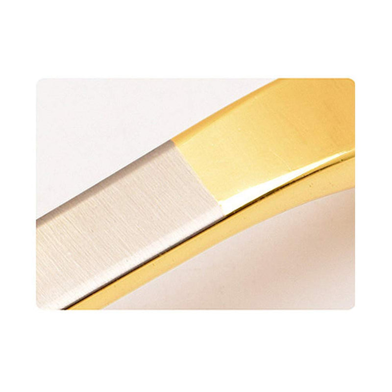 Gold and Silver Cabinet Handles 10 Pack Kitchen Cabinet Pulls 2-1/2" Hole Centers Euro Style Drawer Hardware 2-1/2 in Hole Spacing (Pack of 10) Gold ang Silver