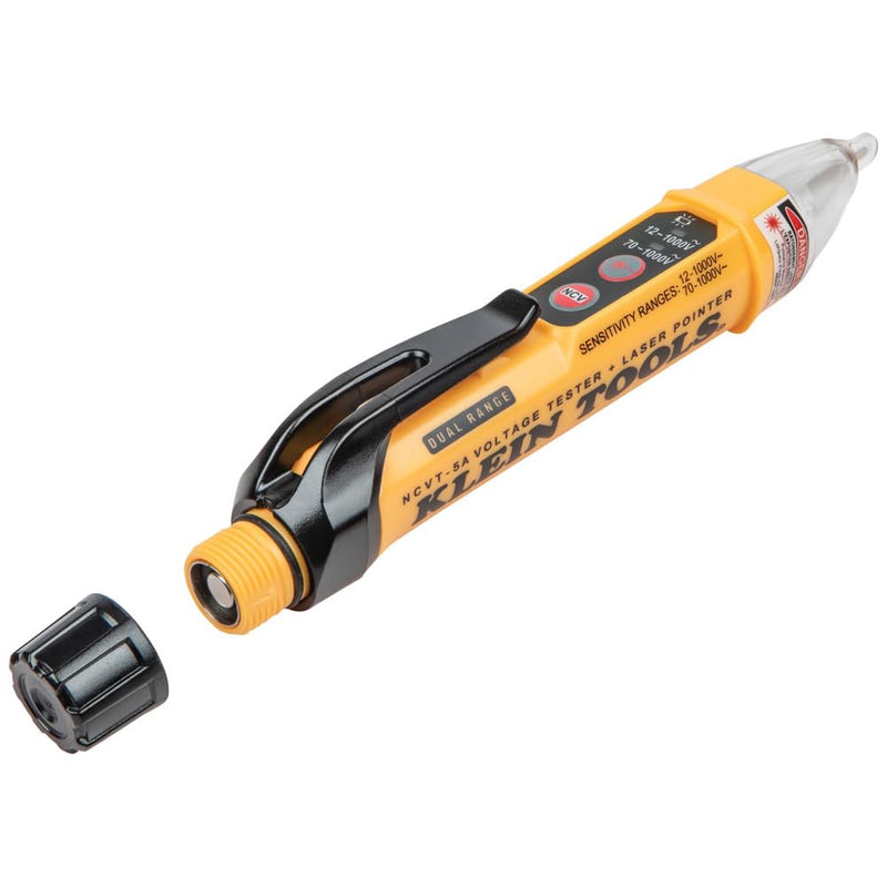 Klein Tools NCVT5KIT Electrical Test Kit, Dual-Range Non-Contact Voltage Tester with Laser Pointer and GFCI Receptacle Tester 2-piece Kit