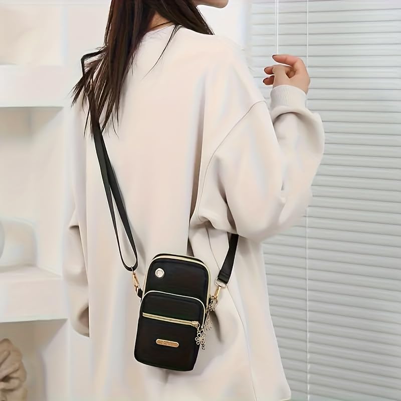 Small Crossbody Bag, Purse for Women Fits Up To 6.7 Inch Phones, for Keys Coins Cards Cosmetics Red