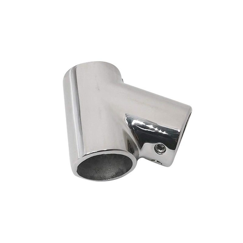 SHENGHUISS Boat Hand Rail Fitting Marine Grade 316 Stainless Steel Polished Pipe Connector with L Shape Hex Key B-1 inch 60°